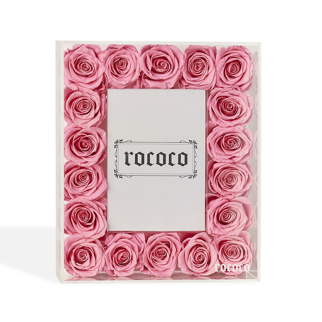 Photo Frame Adorned With 18 Forever Classic Roses | Rococo – ROCOCO ...